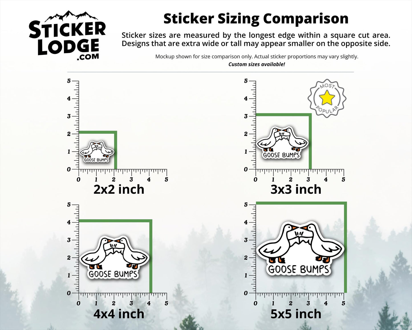 Goose Bumps Vinyl Sticker | Sticker Lodge