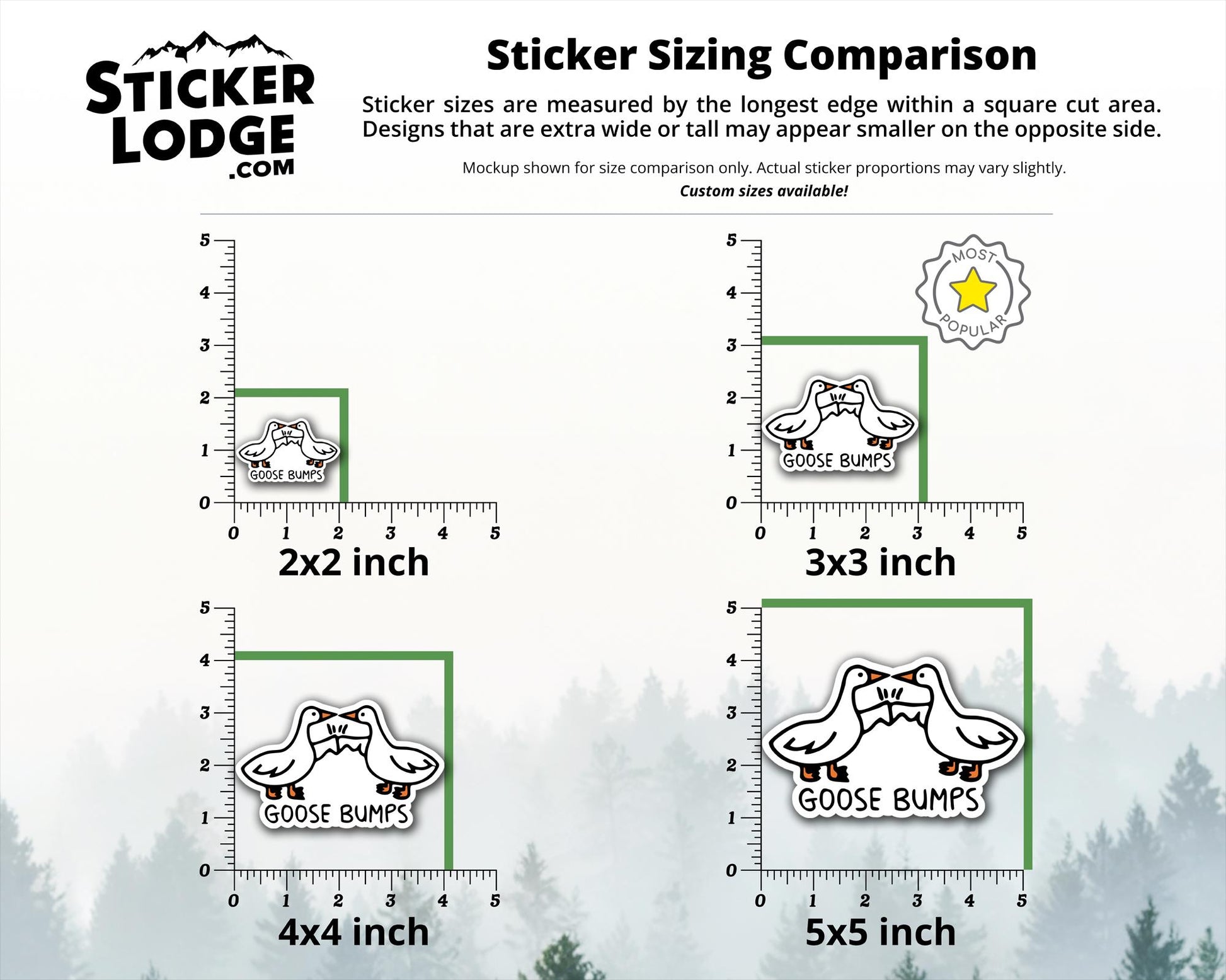 Goose Bumps Vinyl Sticker | Sticker Lodge