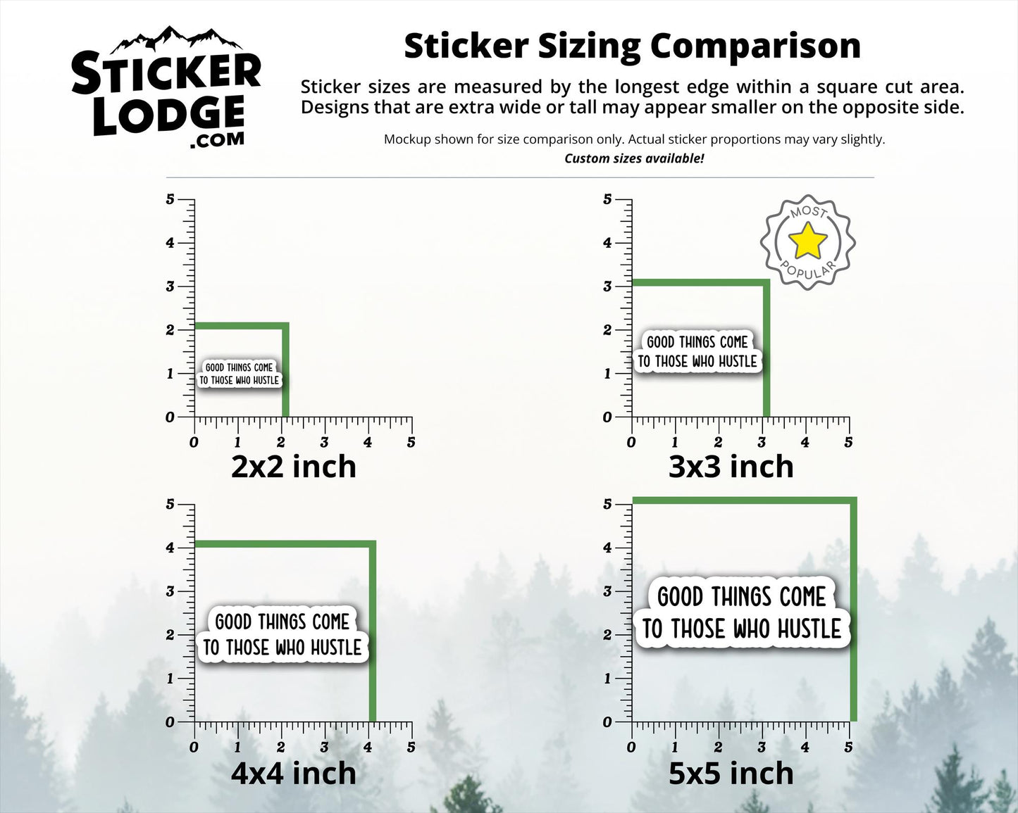 Good Things Come to Those Who Hustle Vinyl Sticker | Sticker Lodge