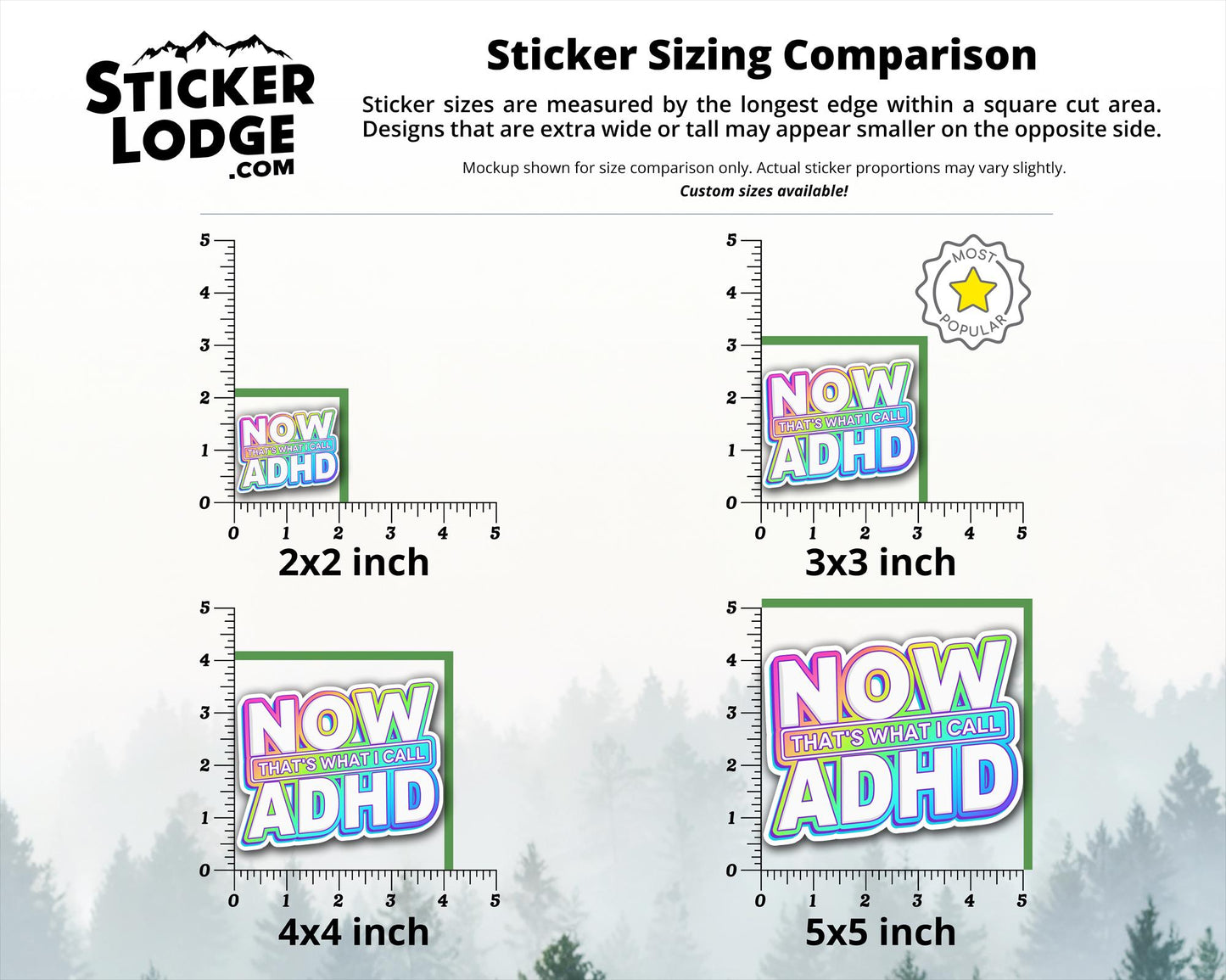 Now Thats What I Call ADHD Vinyl Sticker | Sticker Lodge