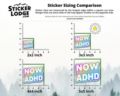Now Thats What I Call ADHD Vinyl Sticker | Sticker Lodge