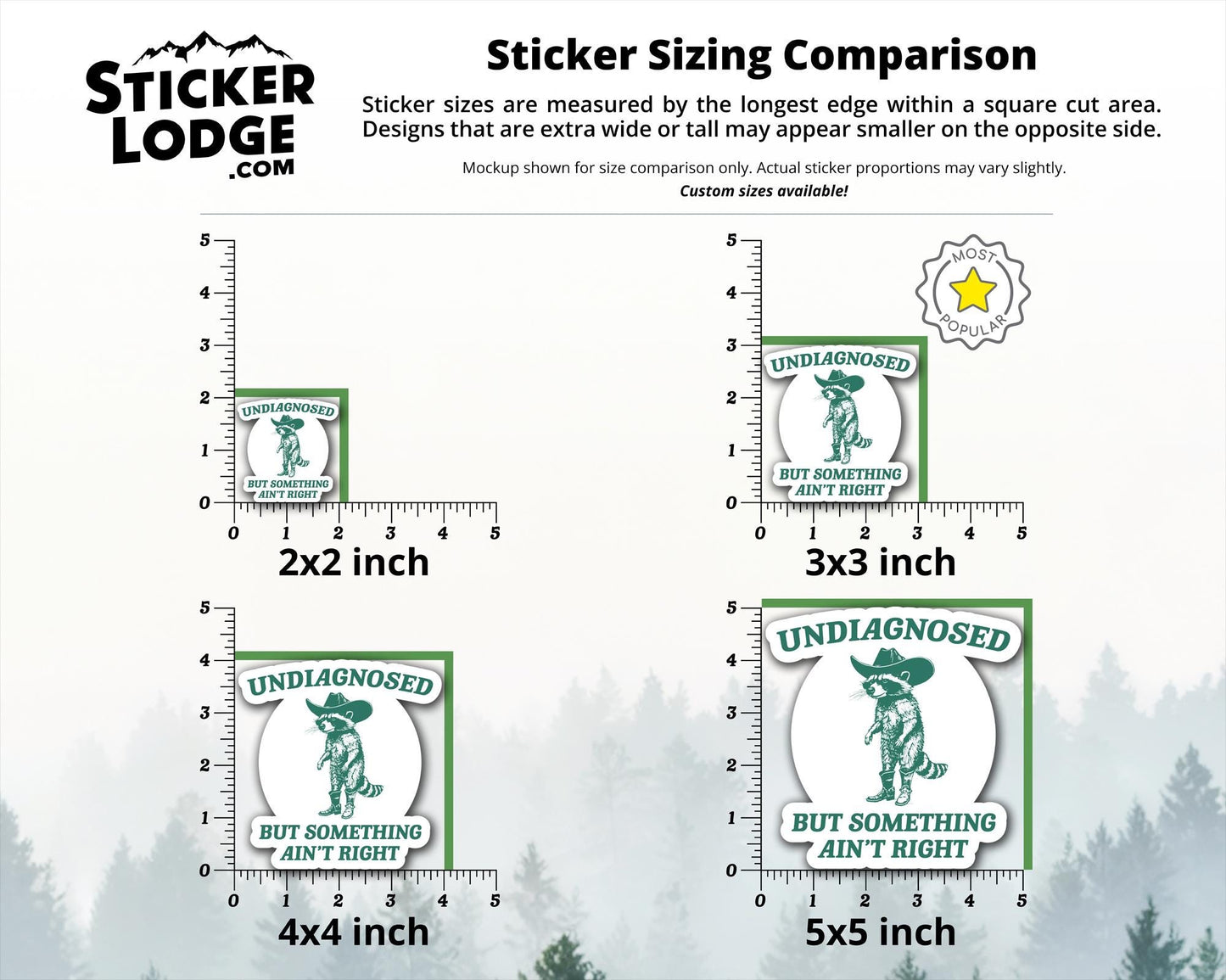 Undiagnosed But Something Ain’t Right Vinyl Sticker | Sticker Lodge