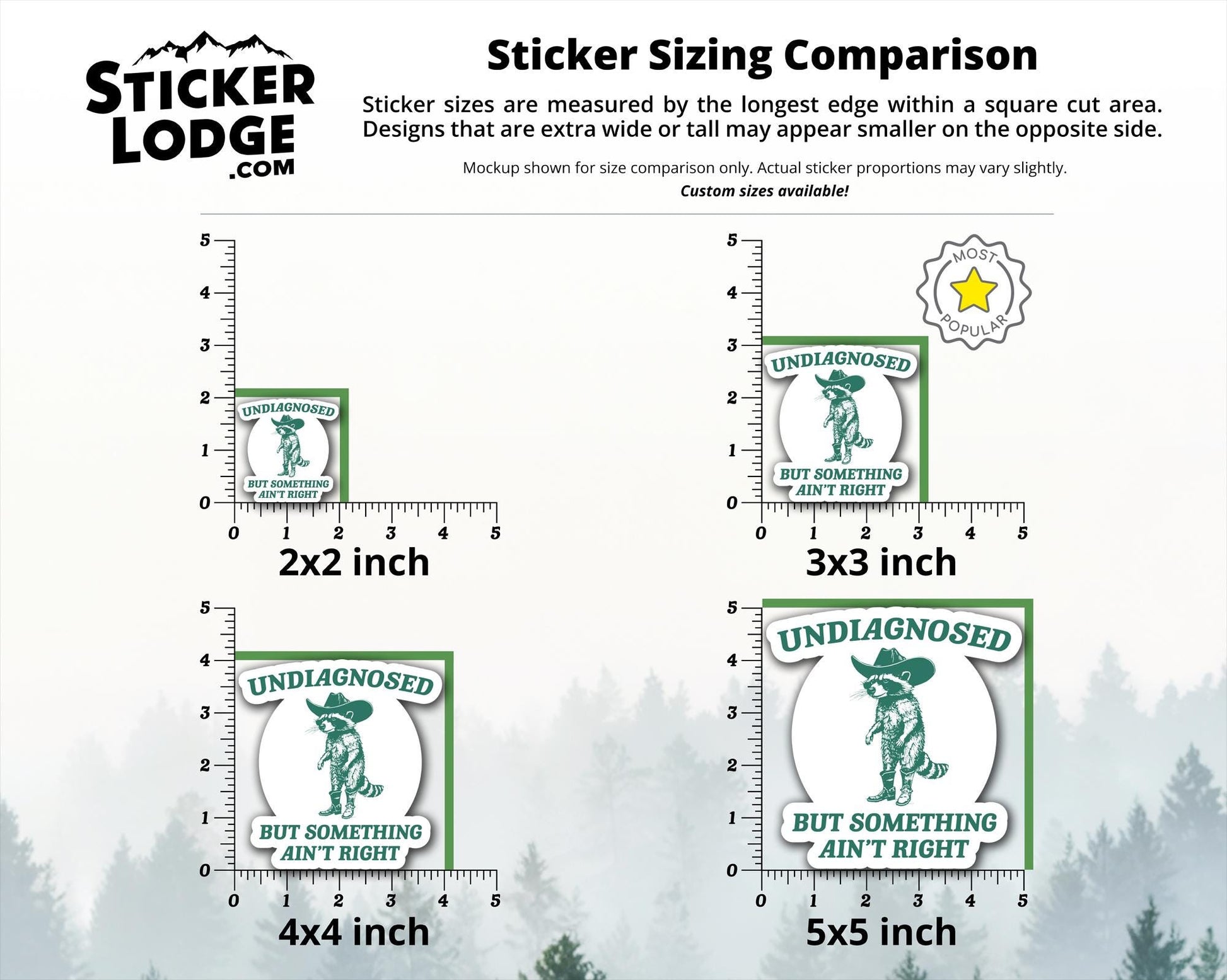 Undiagnosed But Something Ain’t Right Vinyl Sticker | Sticker Lodge