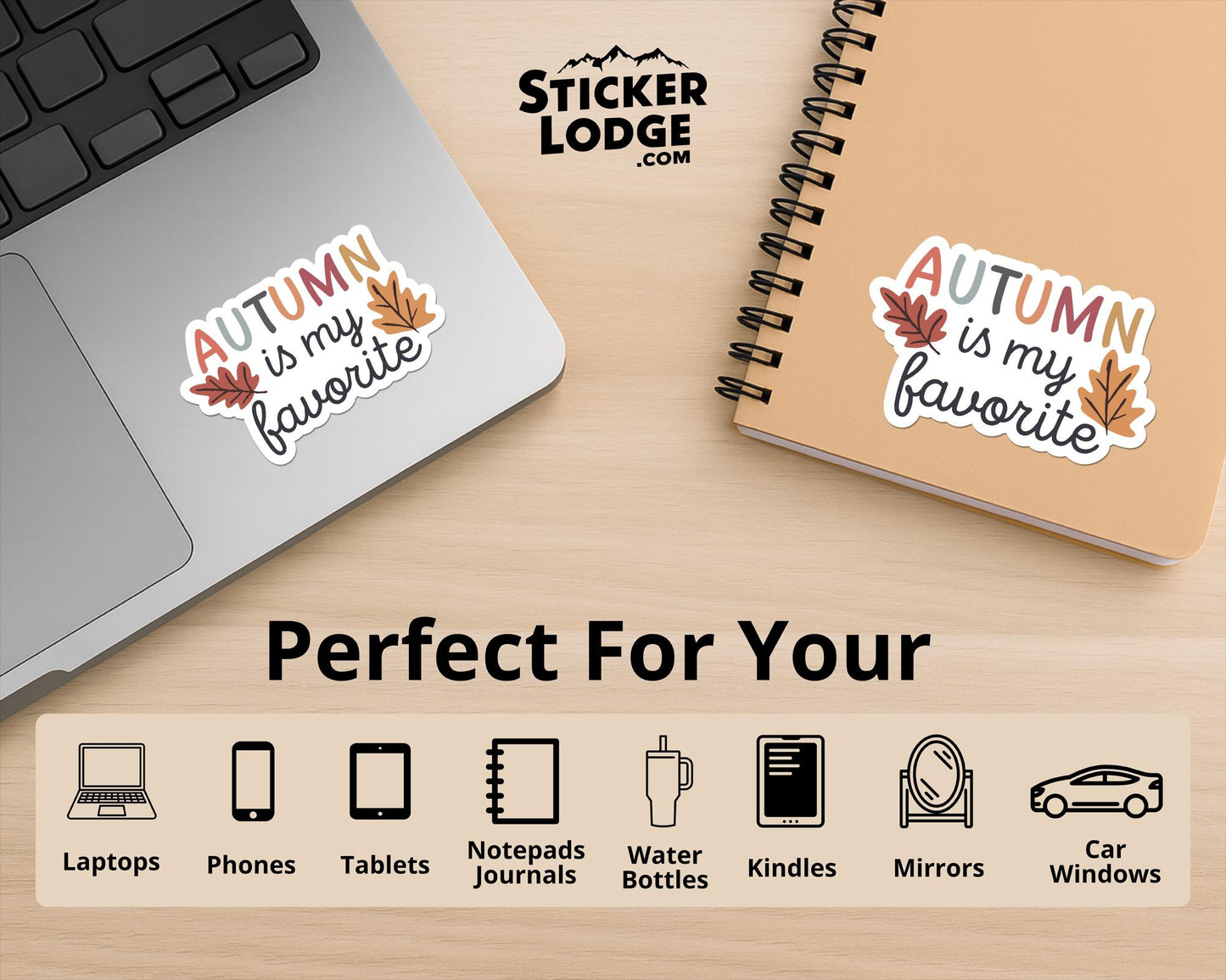 Autumn is my Favorite Vinyl Sticker | Sticker Lodge