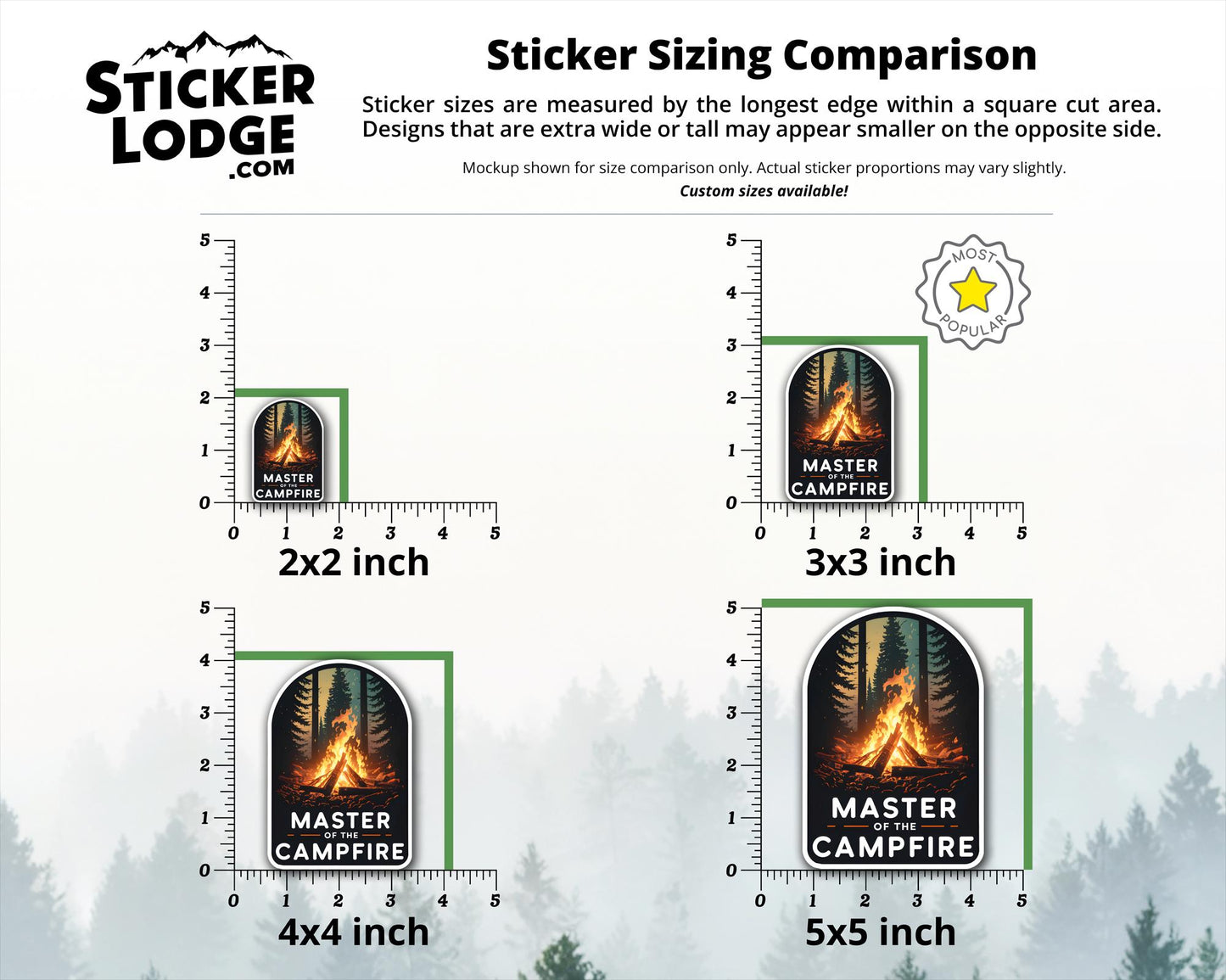 Master of the Campfire Vinyl Sticker | Sticker Lodge