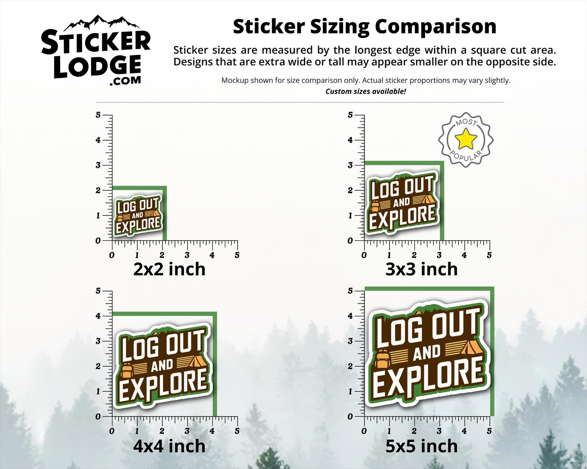Log Out and Explore Vinyl Sticker | Sticker Lodge
