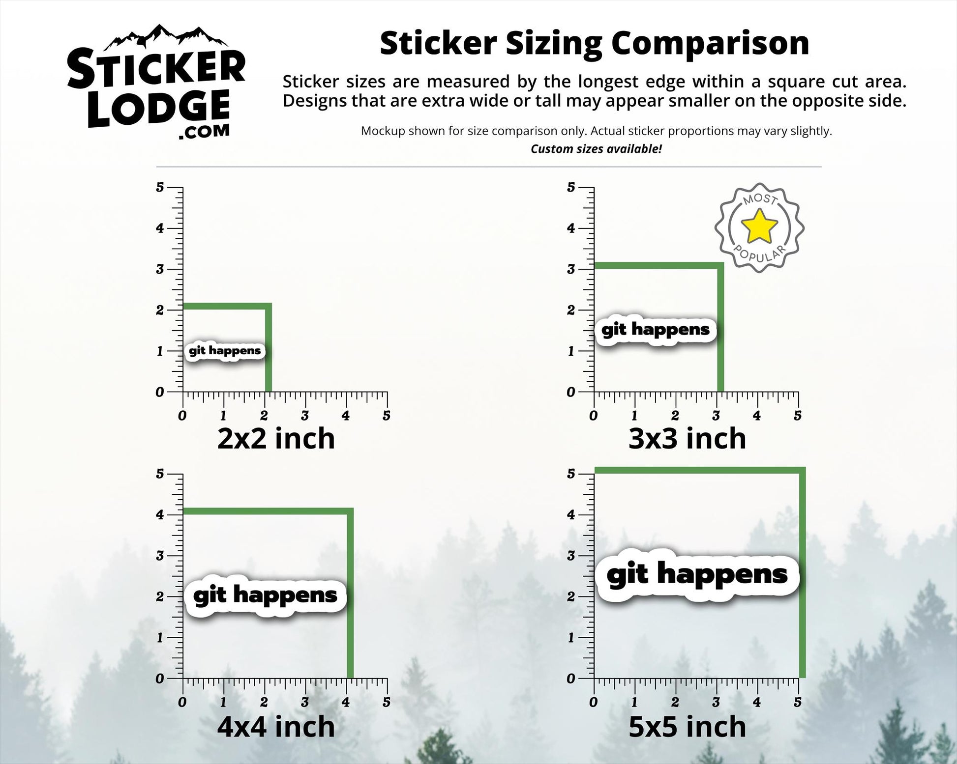 Git Happens Vinyl Sticker | Sticker Lodge