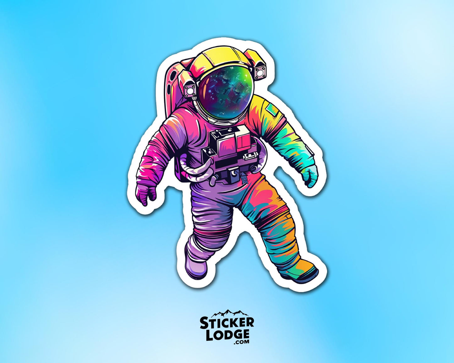 Astronaut Voyager Vinyl Sticker | Sticker Lodge