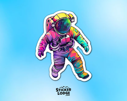 Astronaut Voyager Vinyl Sticker | Sticker Lodge