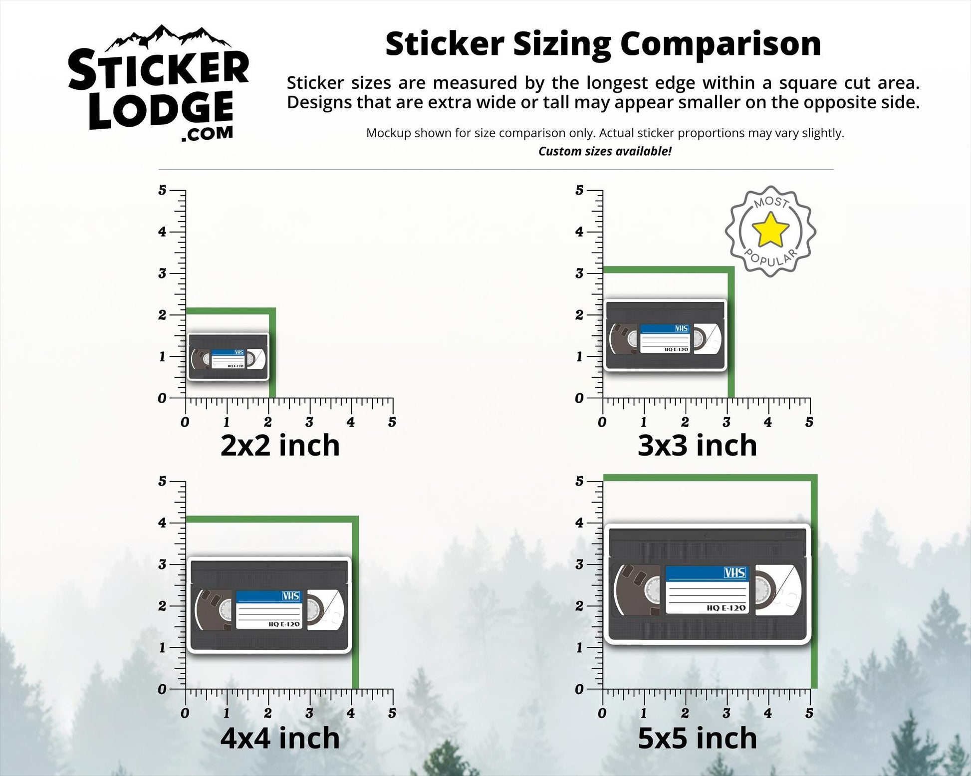 Classic VHS Tape Vinyl Sticker | Sticker Lodge