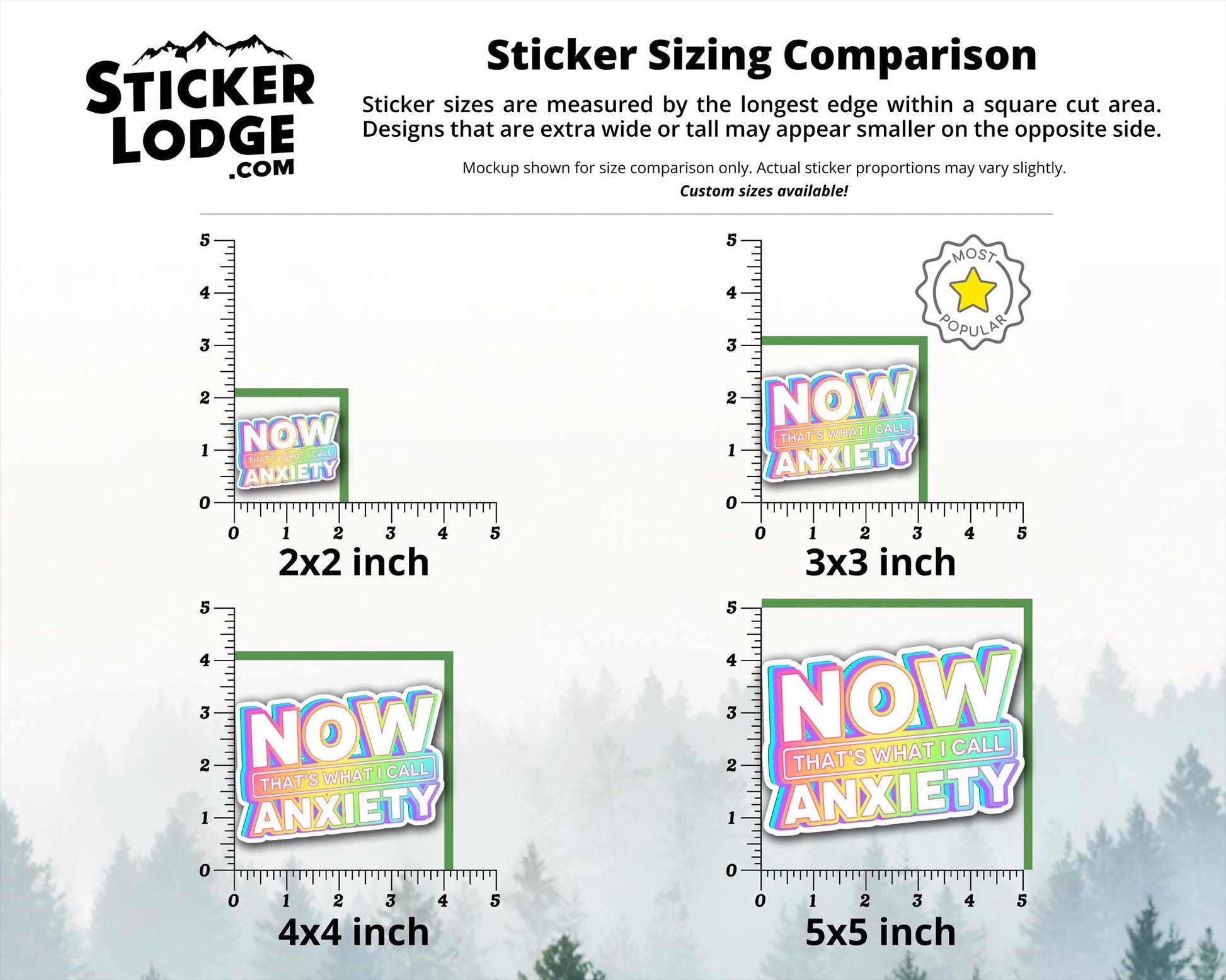 Now Thats What I Call Anxiety Vinyl Sticker | Sticker Lodge