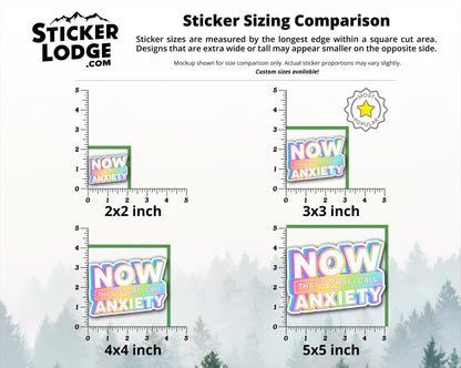 Now Thats What I Call Anxiety Vinyl Sticker | Sticker Lodge