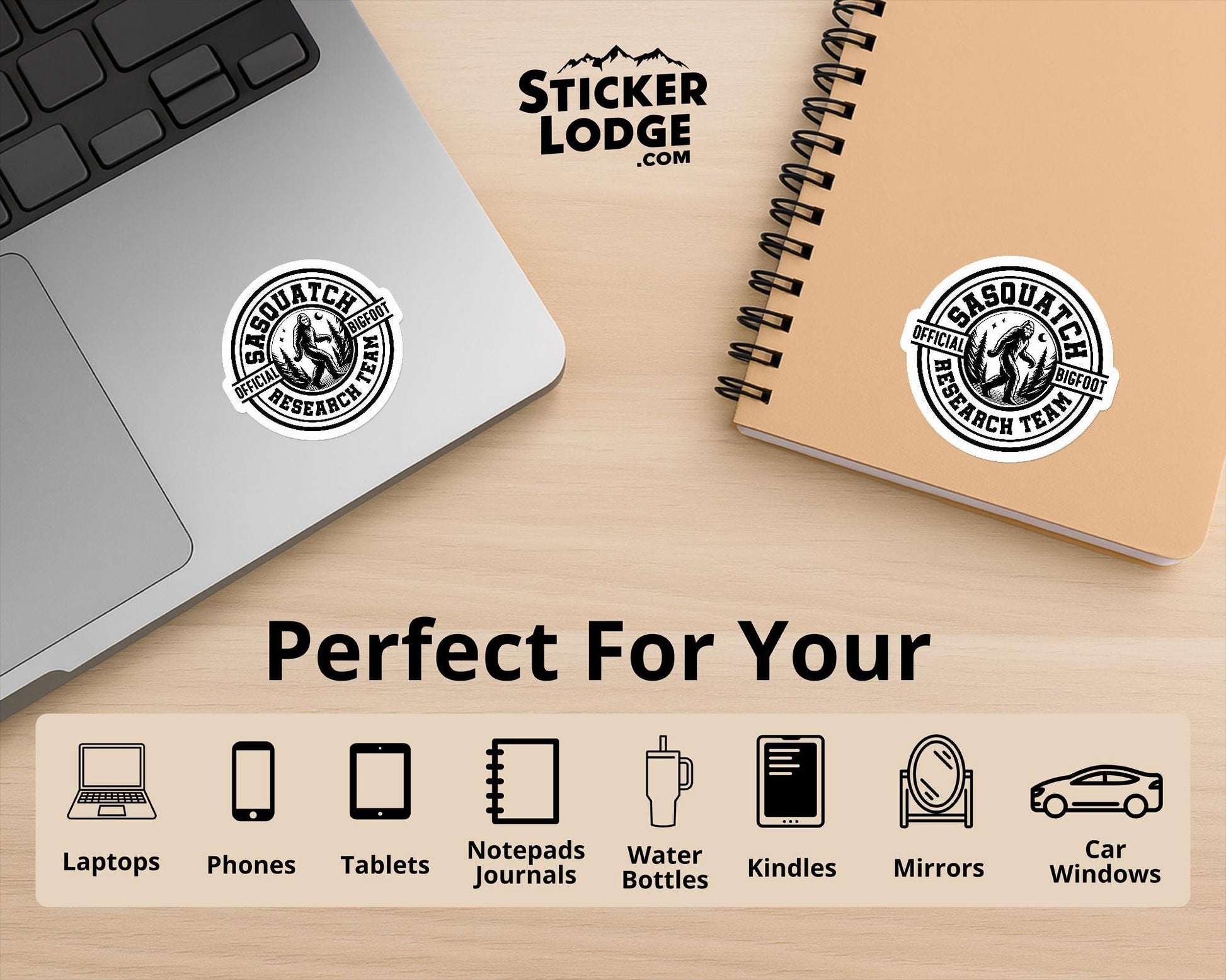 Official Bigfoot Research Team Vinyl Sticker | Sticker Lodge