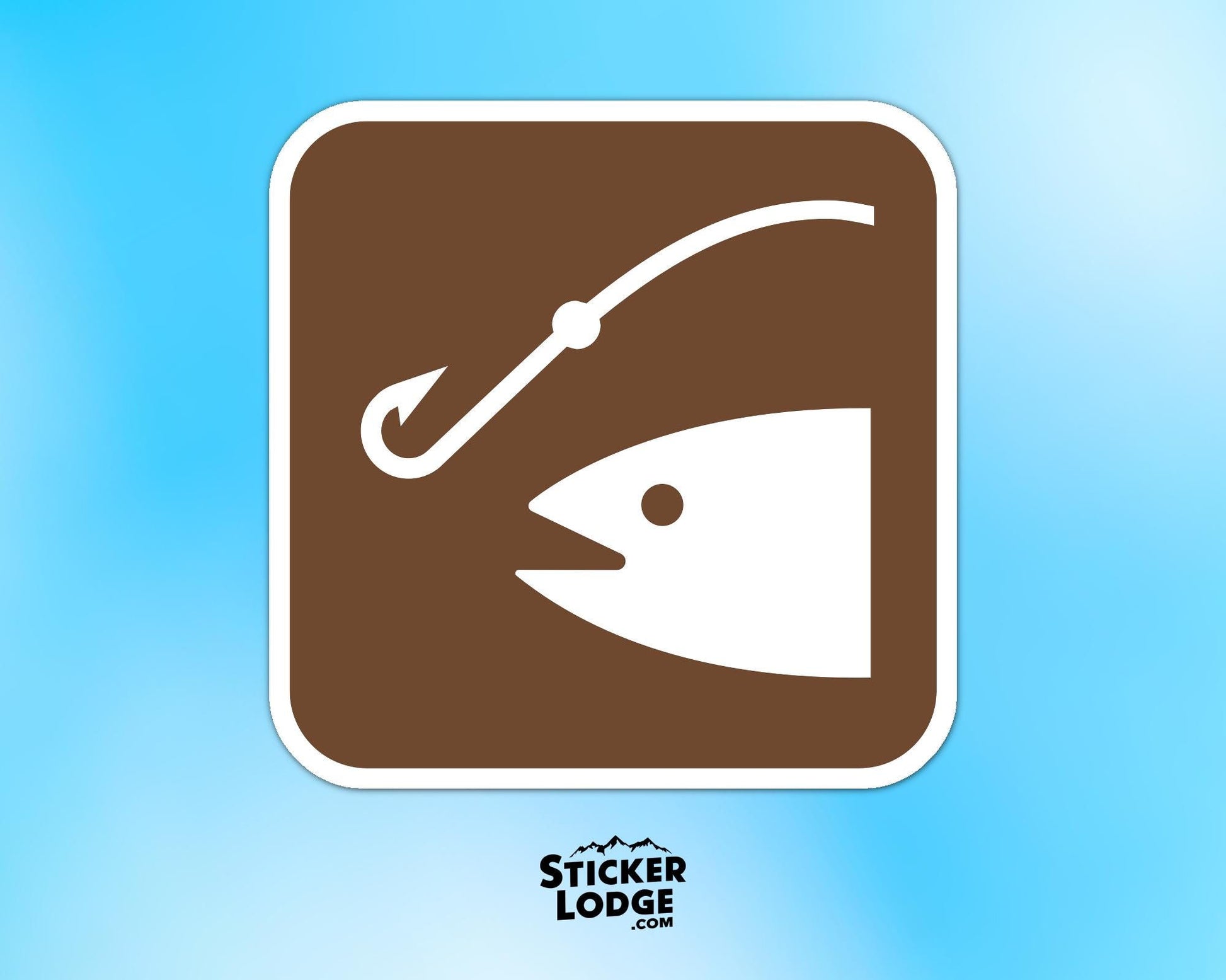 NPS Fishing Vinyl Sticker | Sticker Lodge