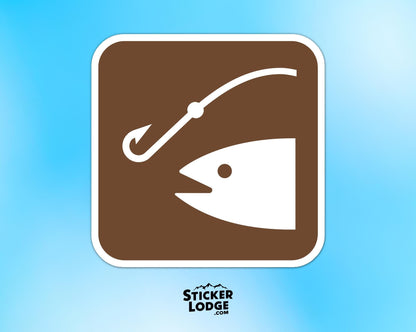 NPS Fishing Vinyl Sticker | Sticker Lodge