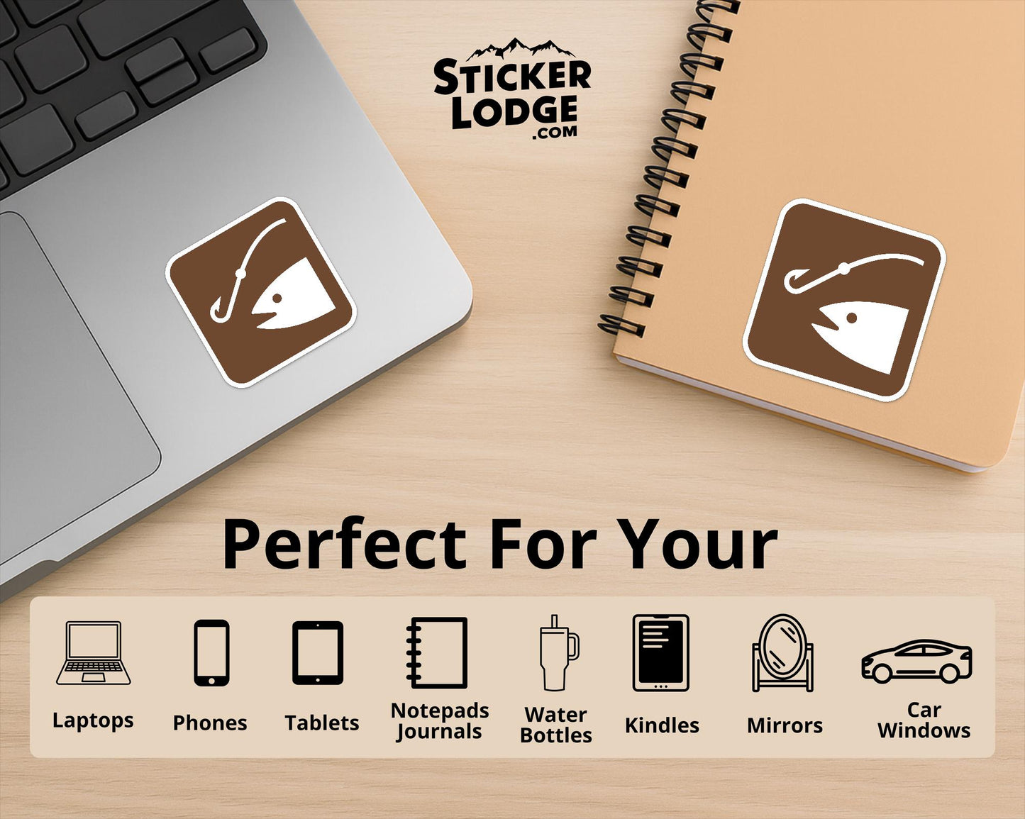 NPS Fishing Vinyl Sticker | Sticker Lodge