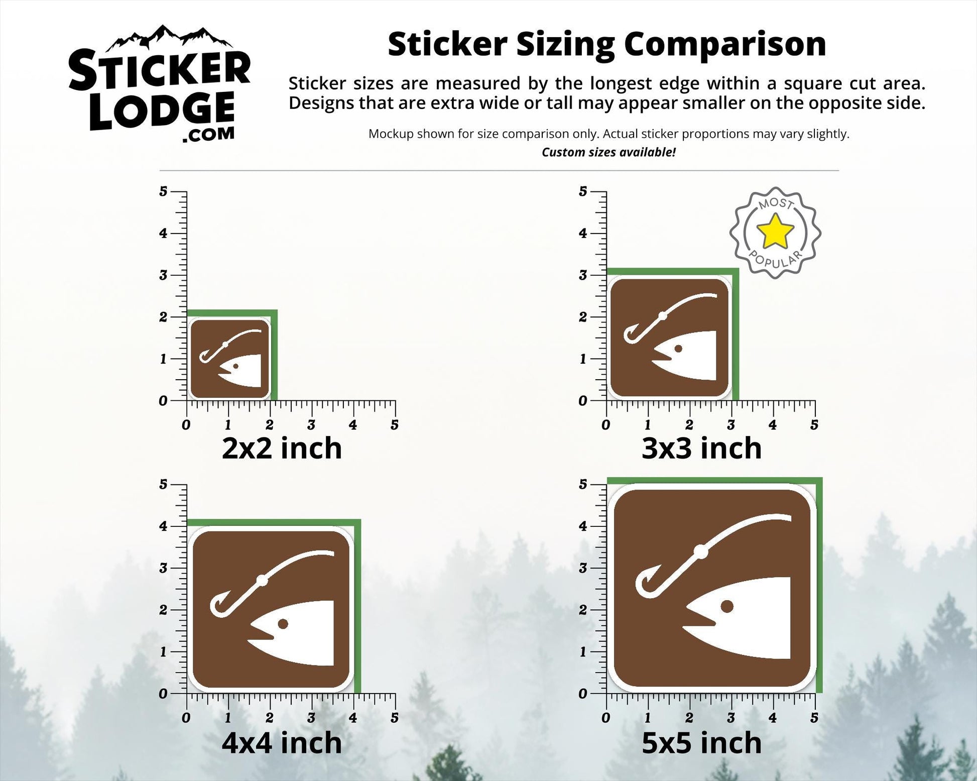 NPS Fishing Vinyl Sticker | Sticker Lodge