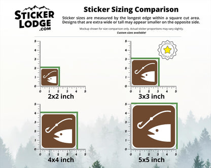 NPS Fishing Vinyl Sticker | Sticker Lodge