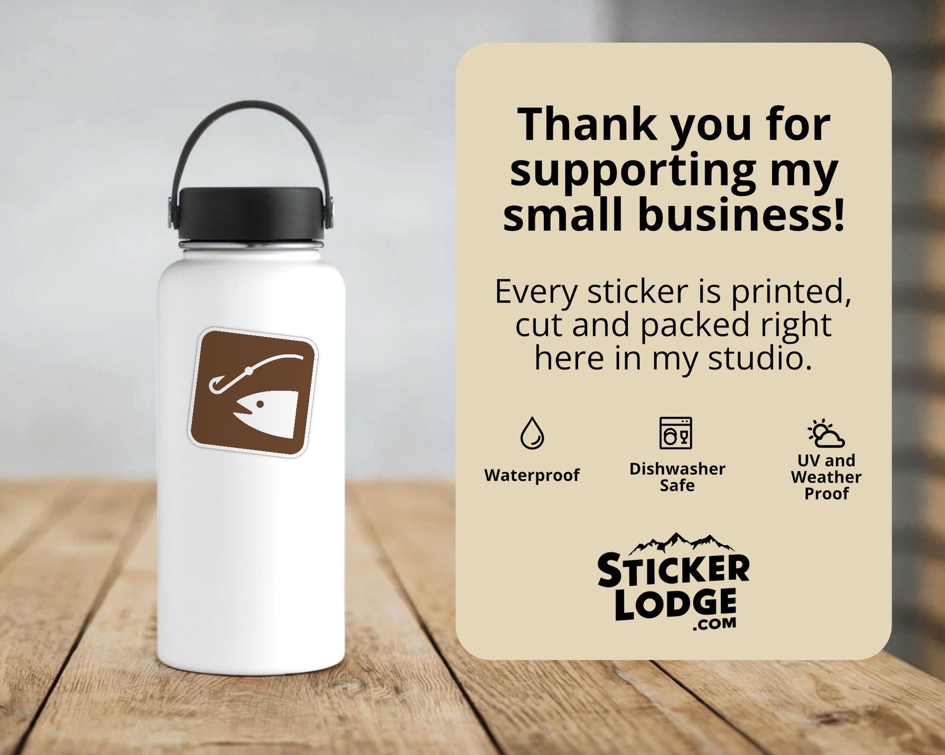 NPS Fishing Vinyl Sticker | Sticker Lodge