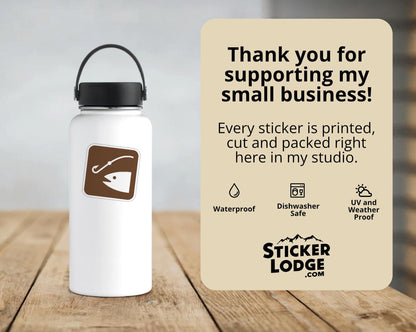NPS Fishing Vinyl Sticker | Sticker Lodge