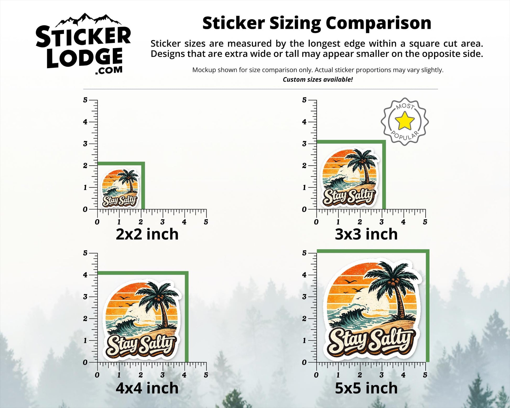 Stay Salty Retro Vintage Summer Beach Vinyl Sticker | Sticker Lodge