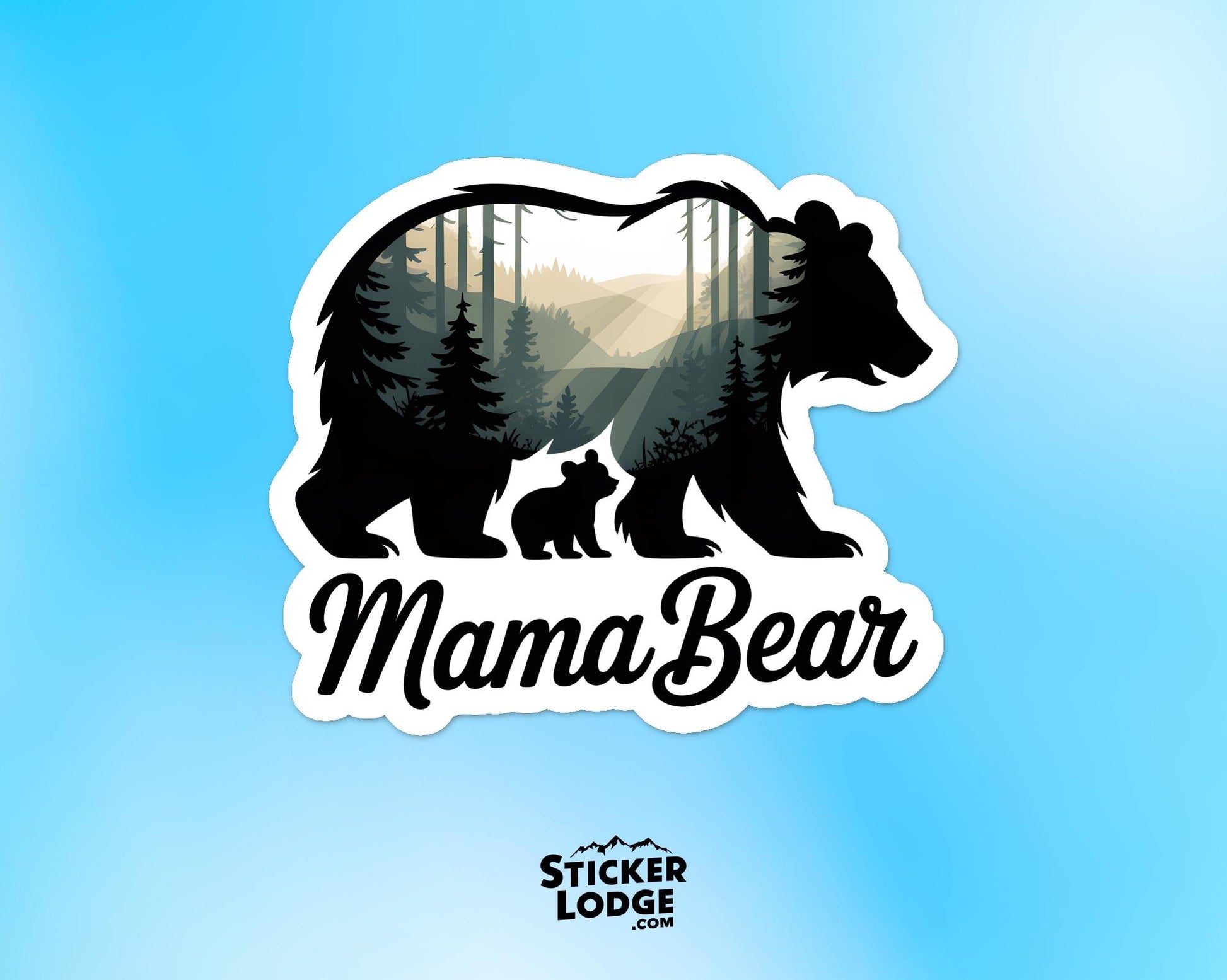 Mama Bear Vinyl Sticker | Sticker Lodge