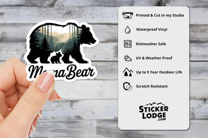Mama Bear Vinyl Sticker | Sticker Lodge