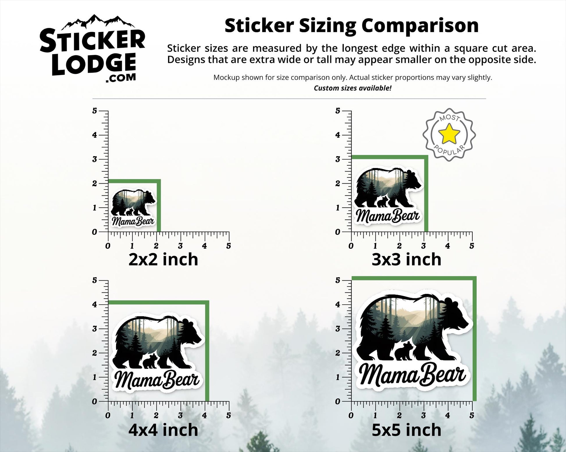 Mama Bear Vinyl Sticker | Sticker Lodge