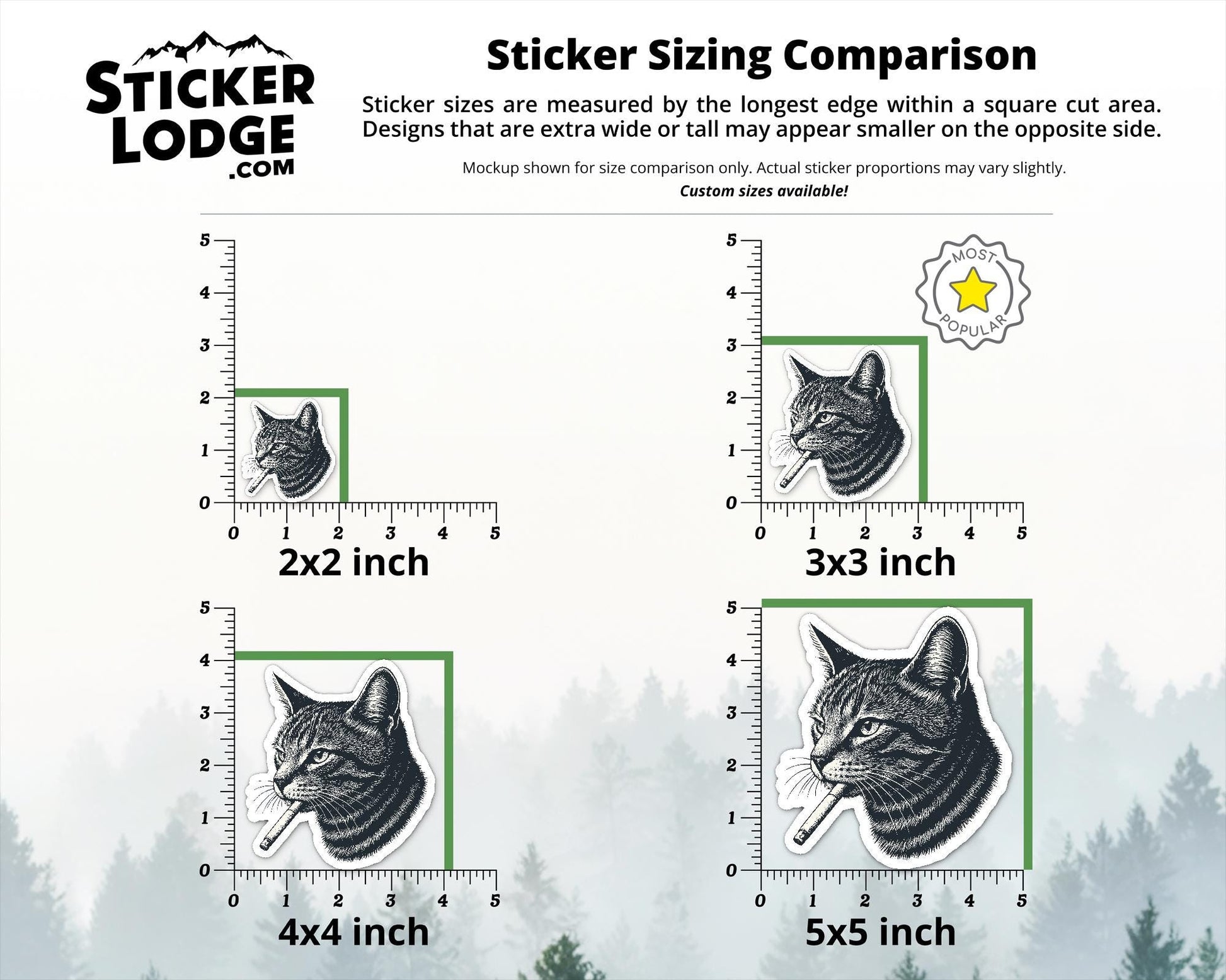 Smoking Cat Vinyl Sticker | Sticker Lodge
