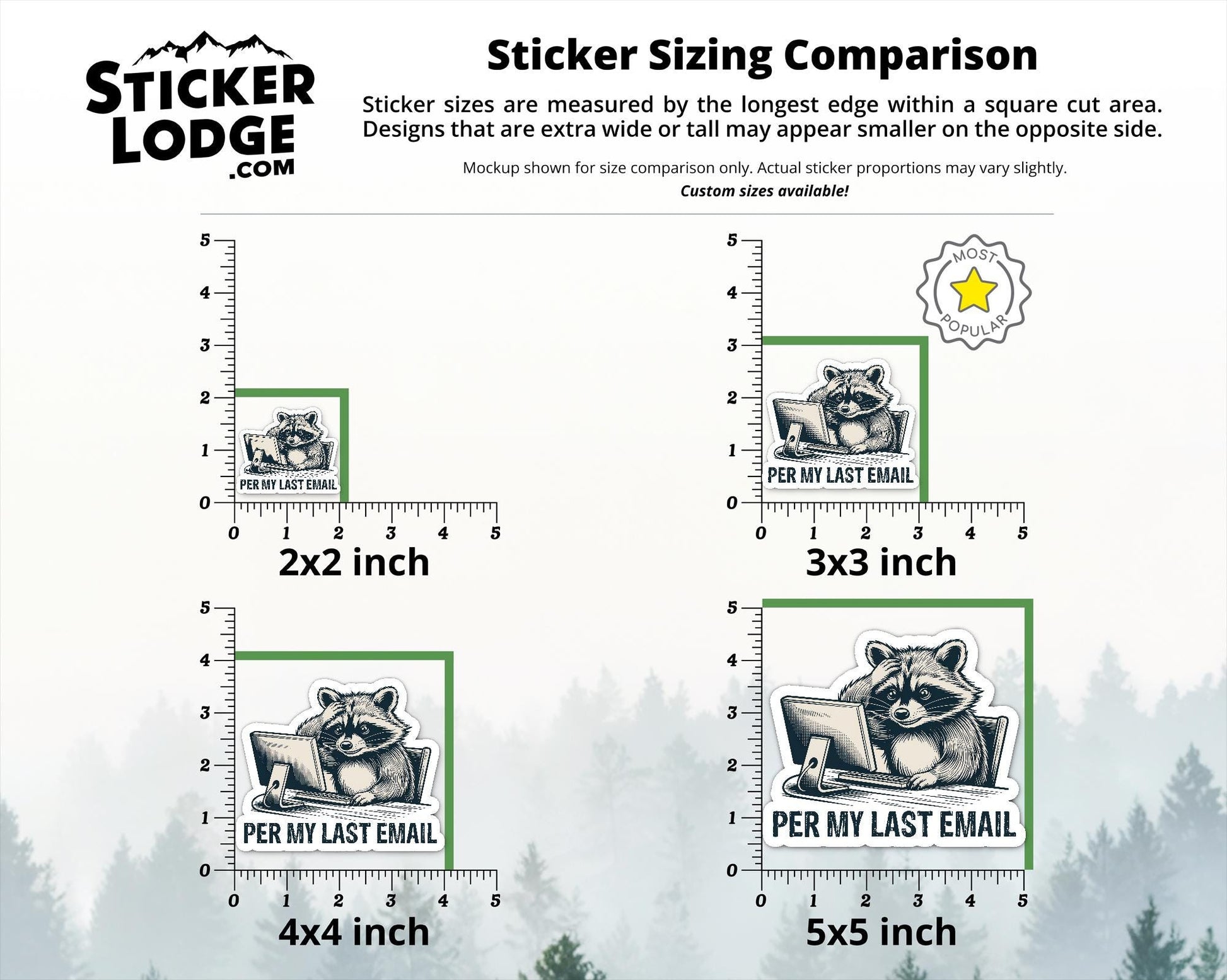 Per My Last Email Vinyl Sticker | Sticker Lodge