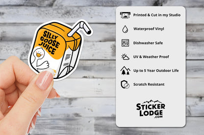 Silly Goose Juice Vinyl Sticker | Sticker Lodge