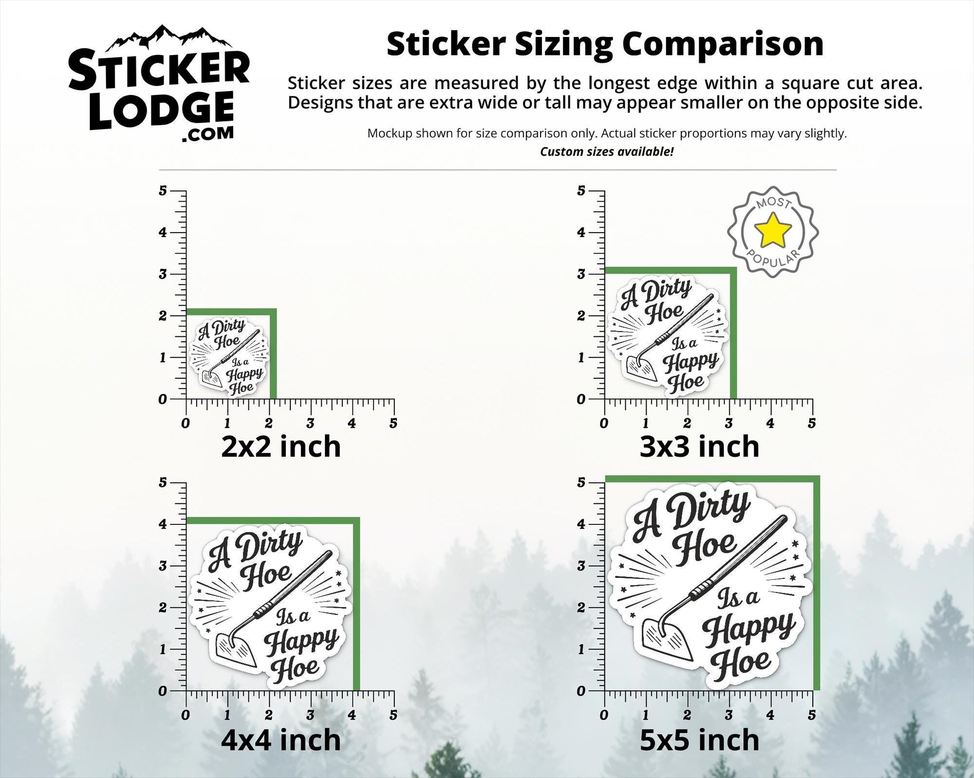 A Dirty Hoe Is a Happy Hoe Vinyl Sticker | Sticker Lodge
