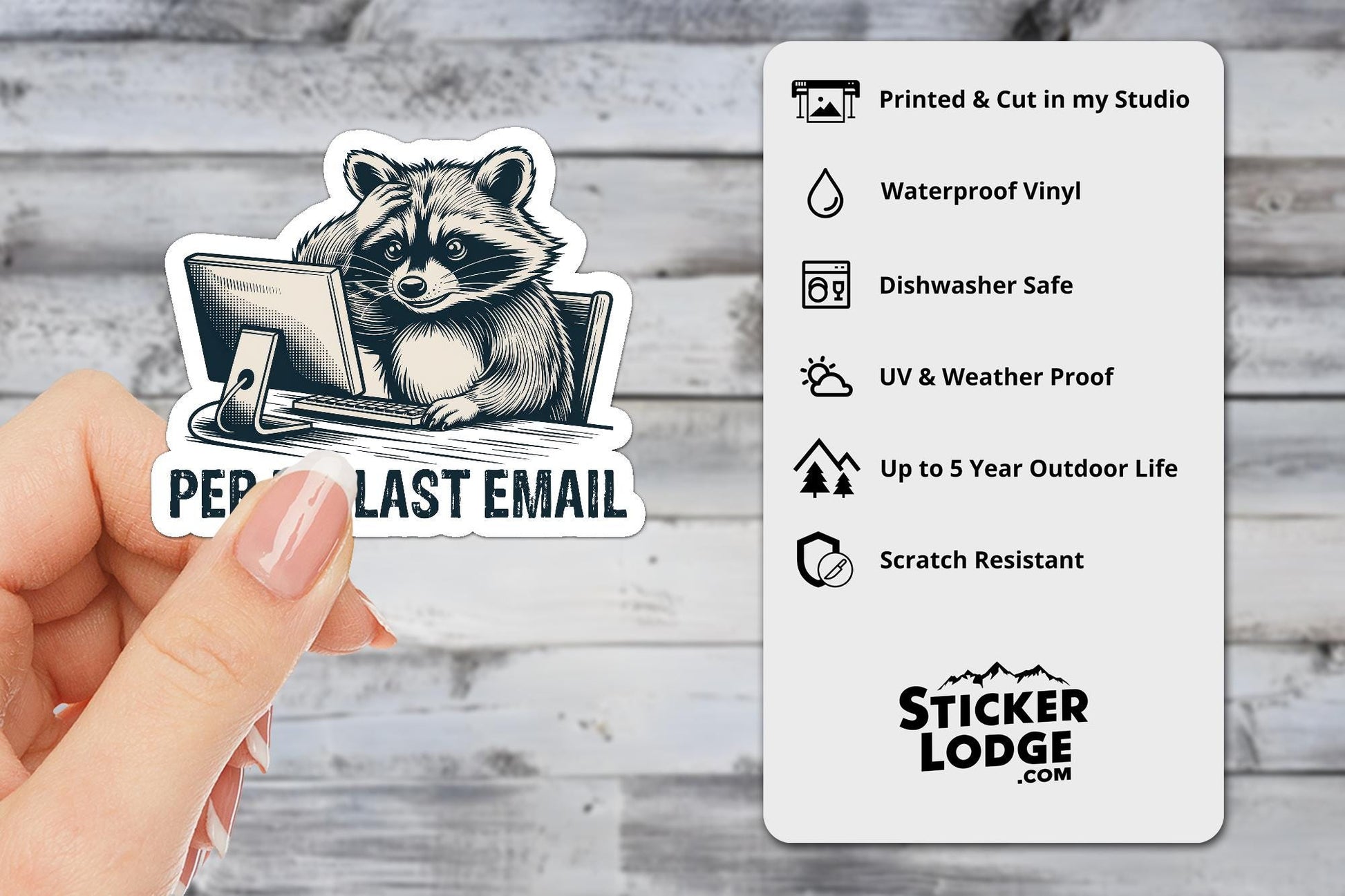 Per My Last Email Vinyl Sticker | Sticker Lodge