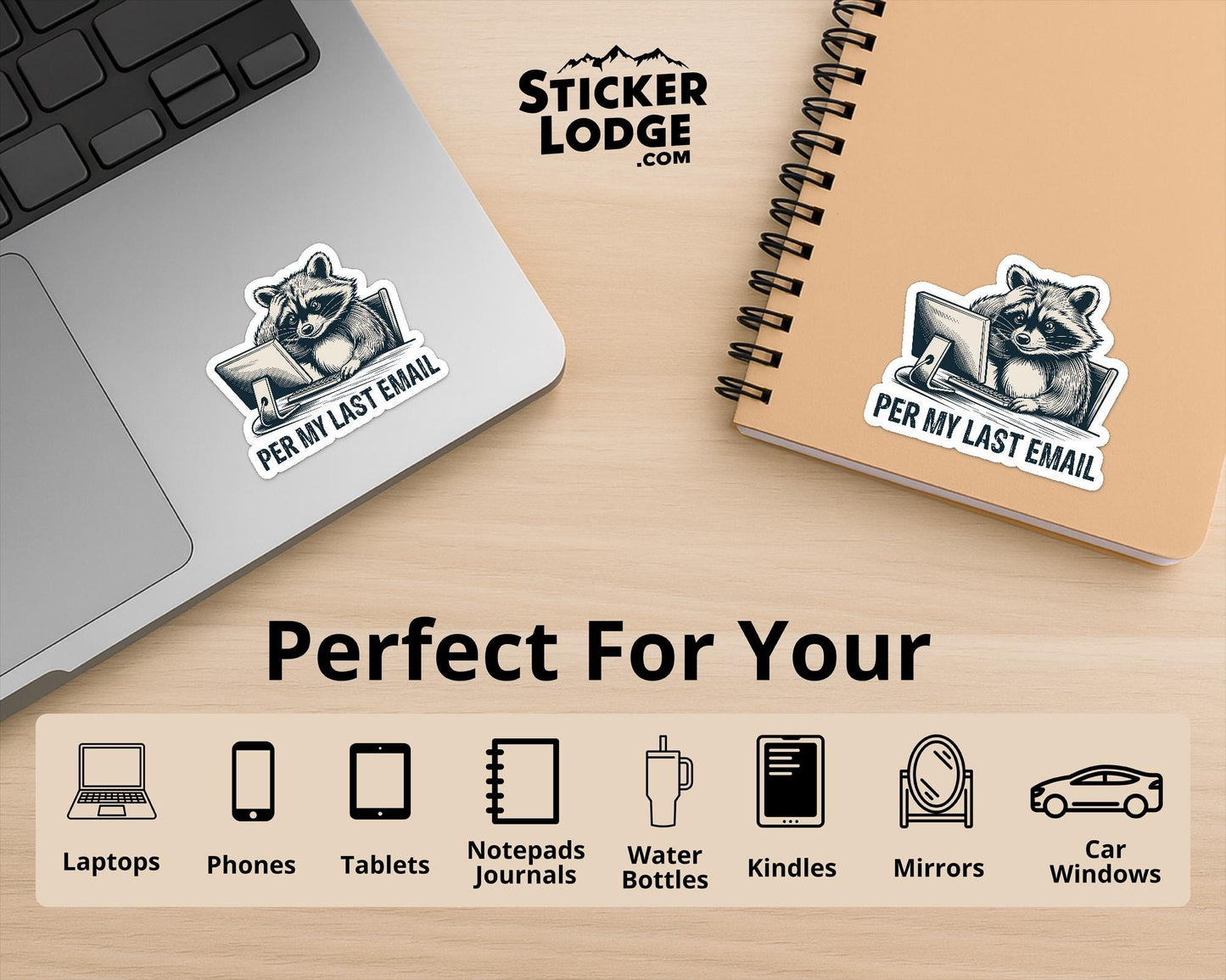 Per My Last Email Vinyl Sticker | Sticker Lodge