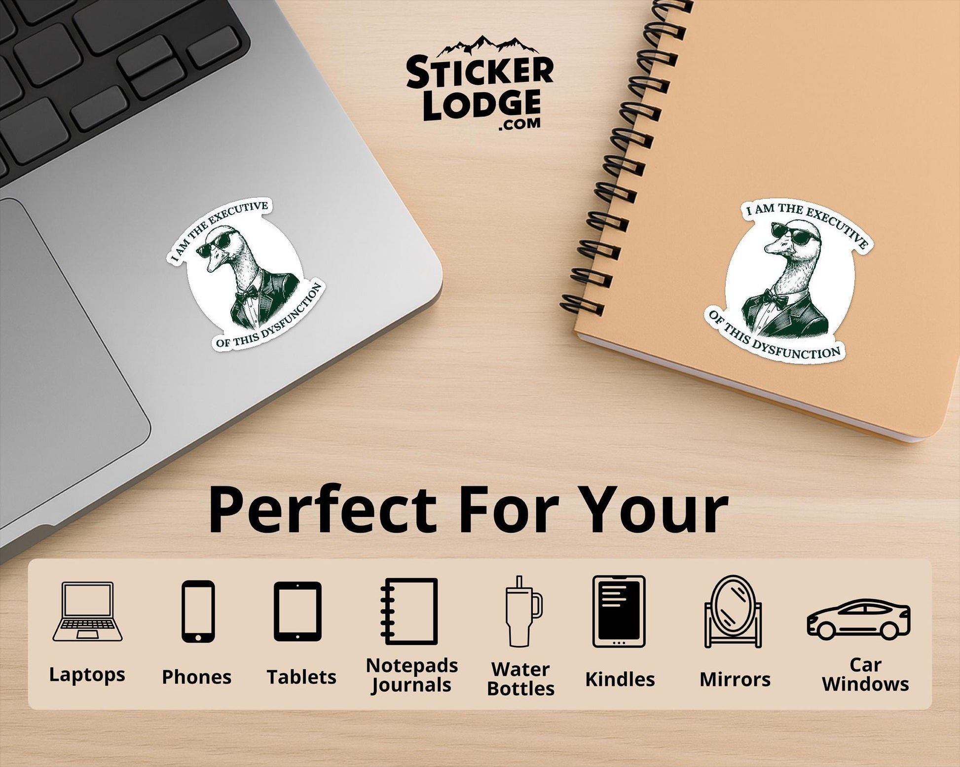 I Am The Executive Of This Dysfunction Vinyl Sticker | Sticker Lodge