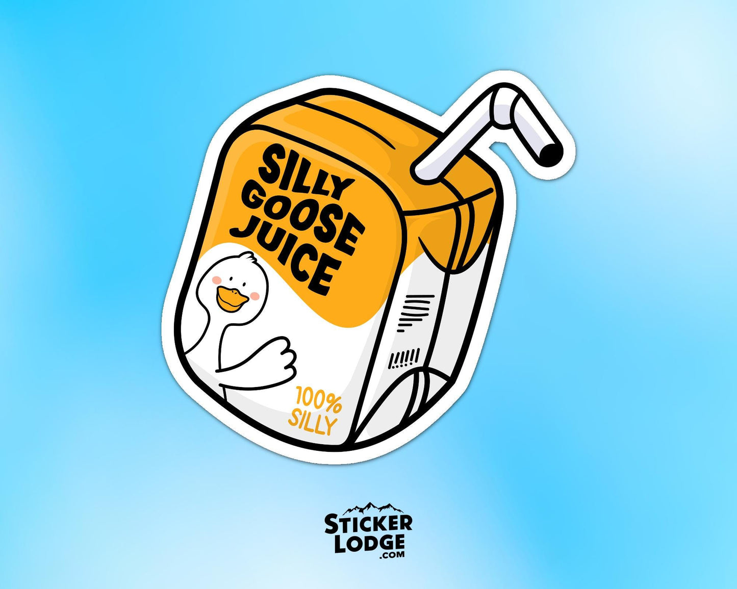 Silly Goose Juice Vinyl Sticker | Sticker Lodge