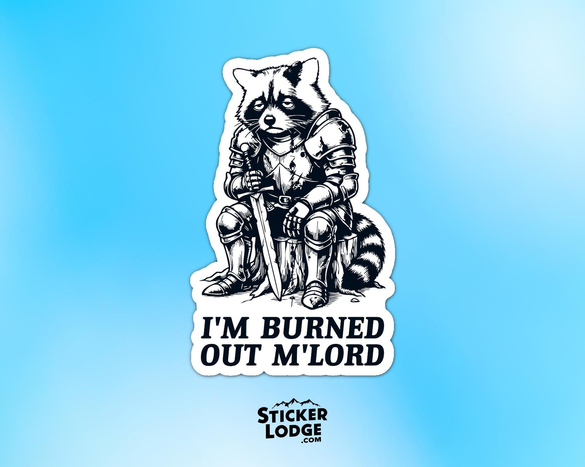 Im Burned Out Mlord Vinyl Sticker | Sticker Lodge
