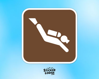 NPS Scuba Diving Vinyl Sticker | Sticker Lodge