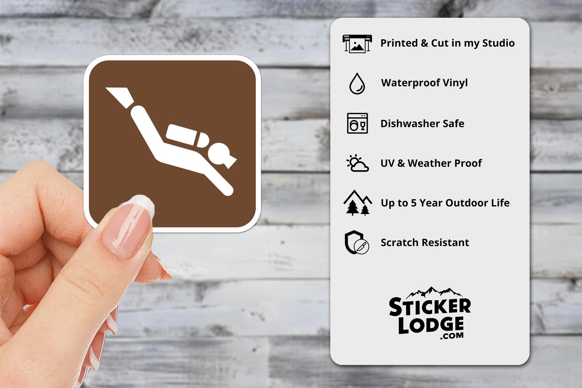 NPS Scuba Diving Vinyl Sticker | Sticker Lodge
