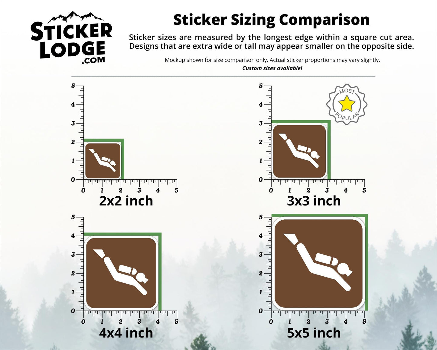 NPS Scuba Diving Vinyl Sticker | Sticker Lodge