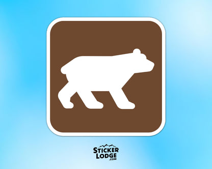 NPS Bear Viewing Vinyl Sticker | Sticker Lodge