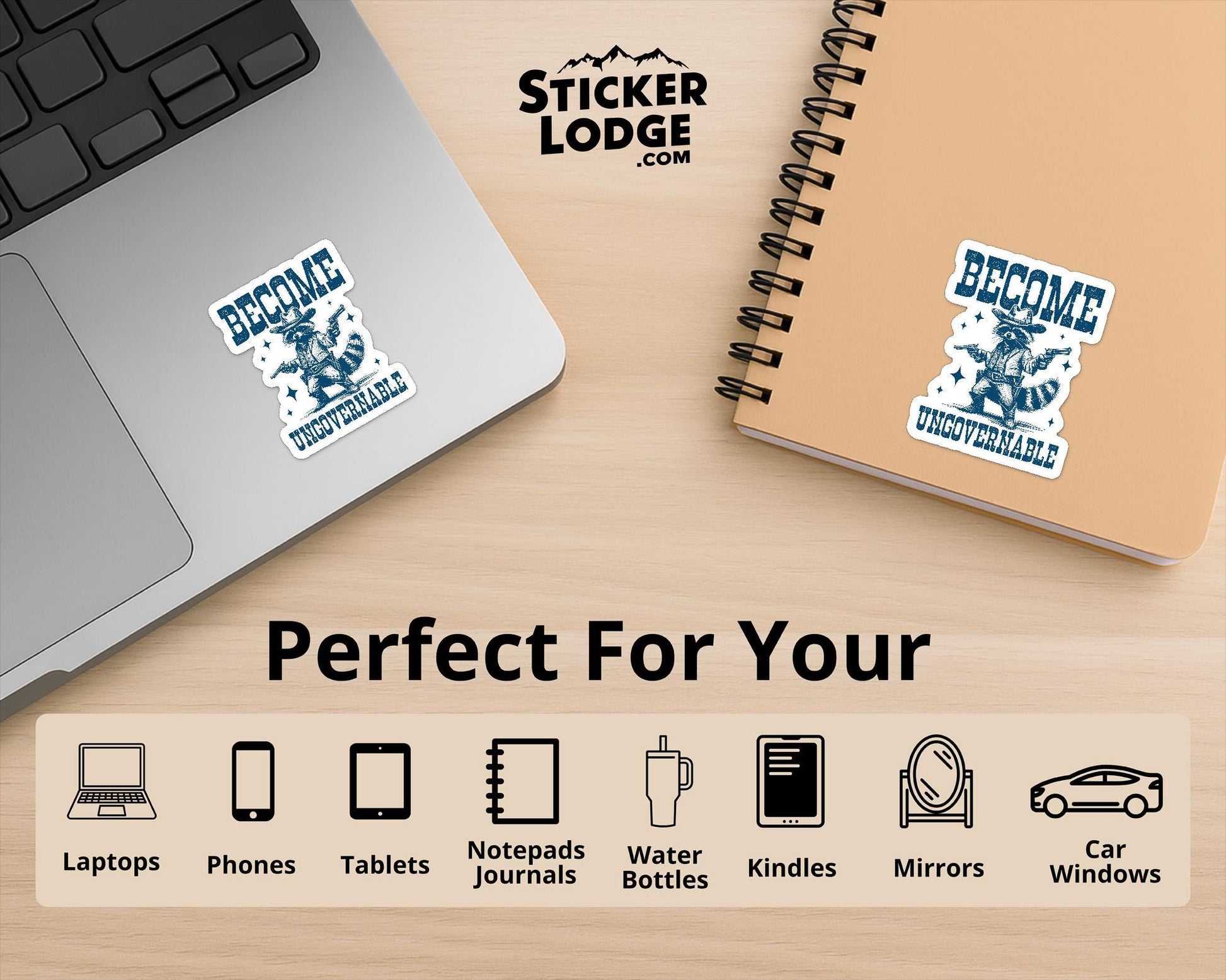 Become Ungovernable Vinyl Sticker | Sticker Lodge