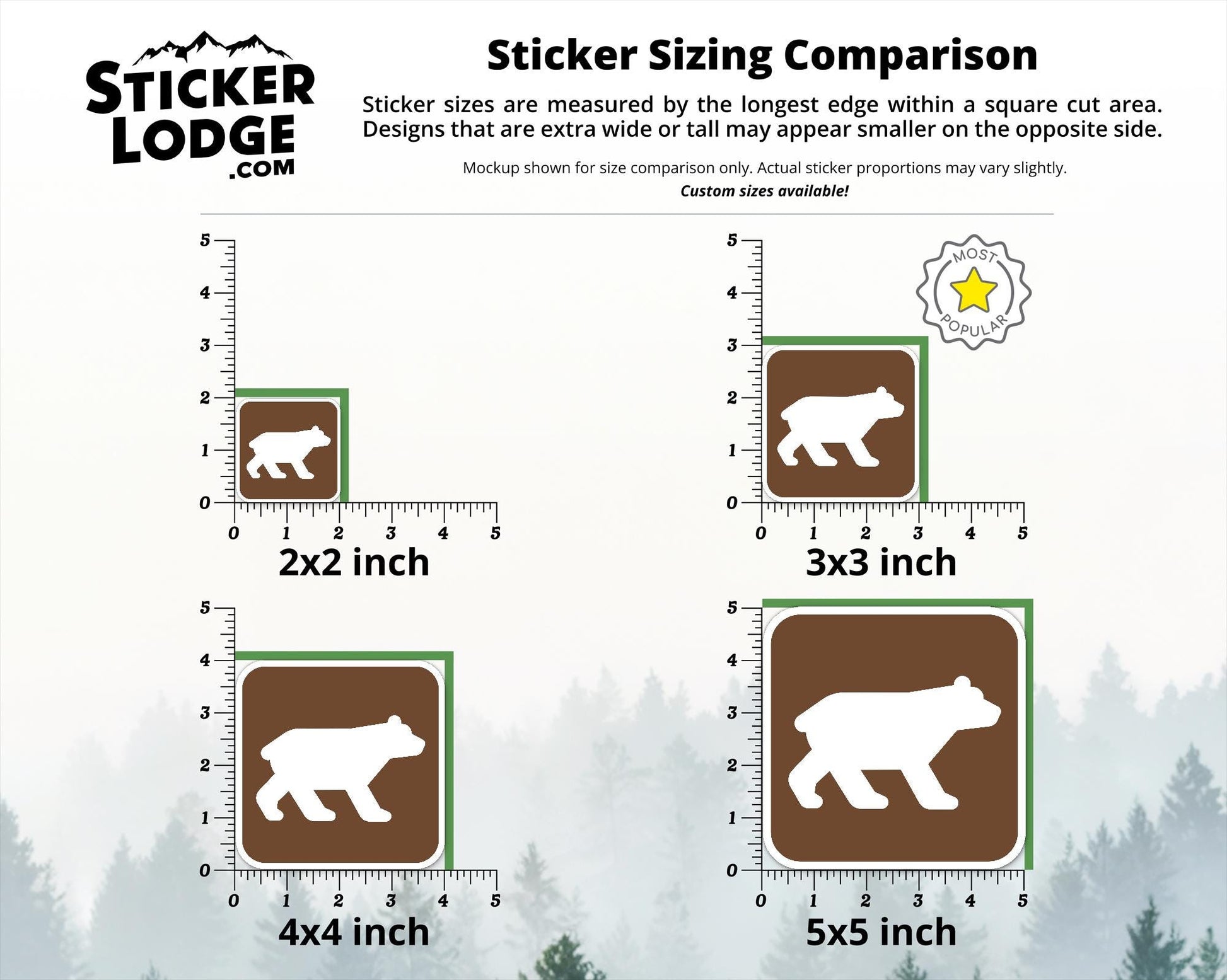 NPS Bear Viewing Vinyl Sticker | Sticker Lodge