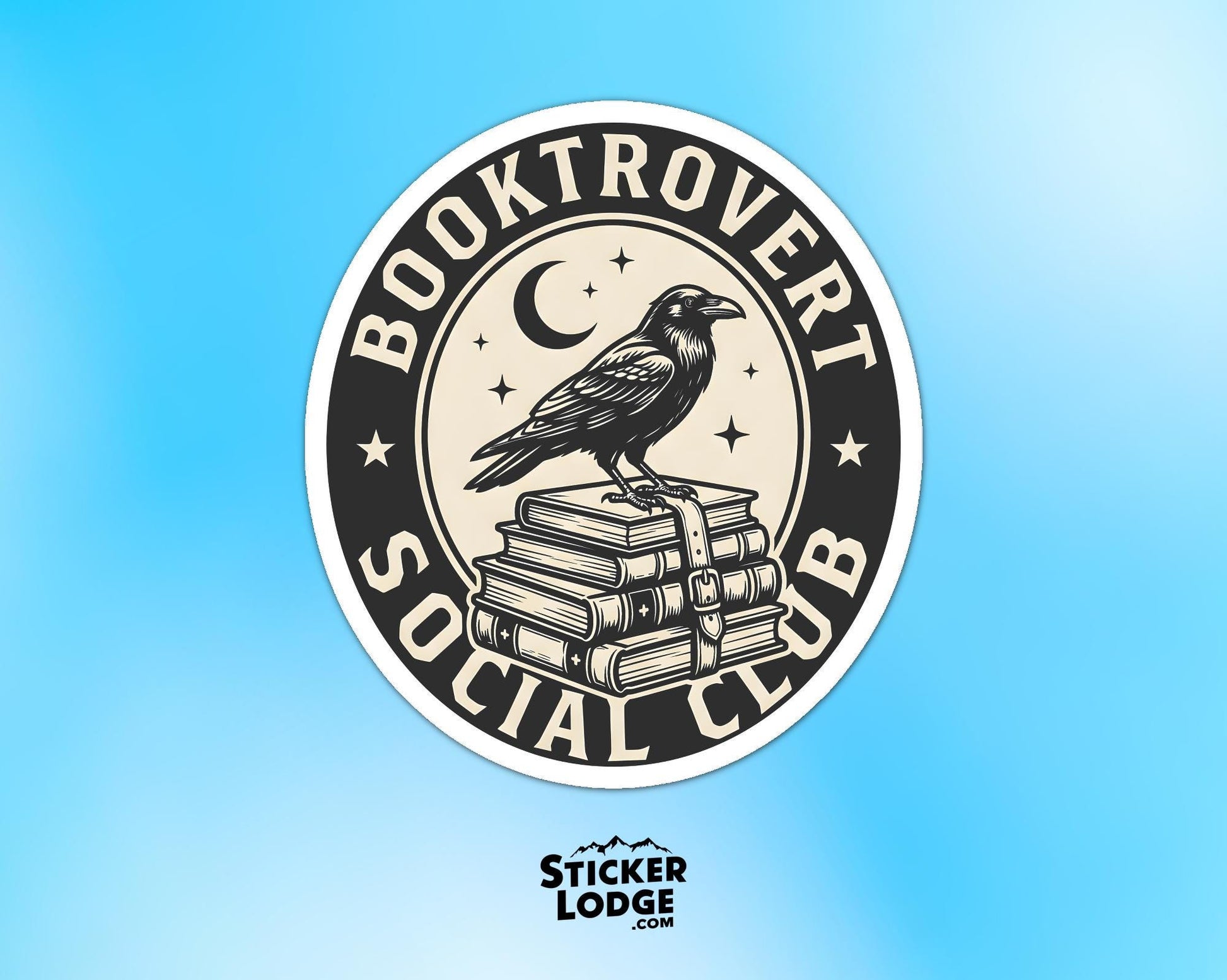 Booktrovert Social Club Vinyl Sticker | Sticker Lodge