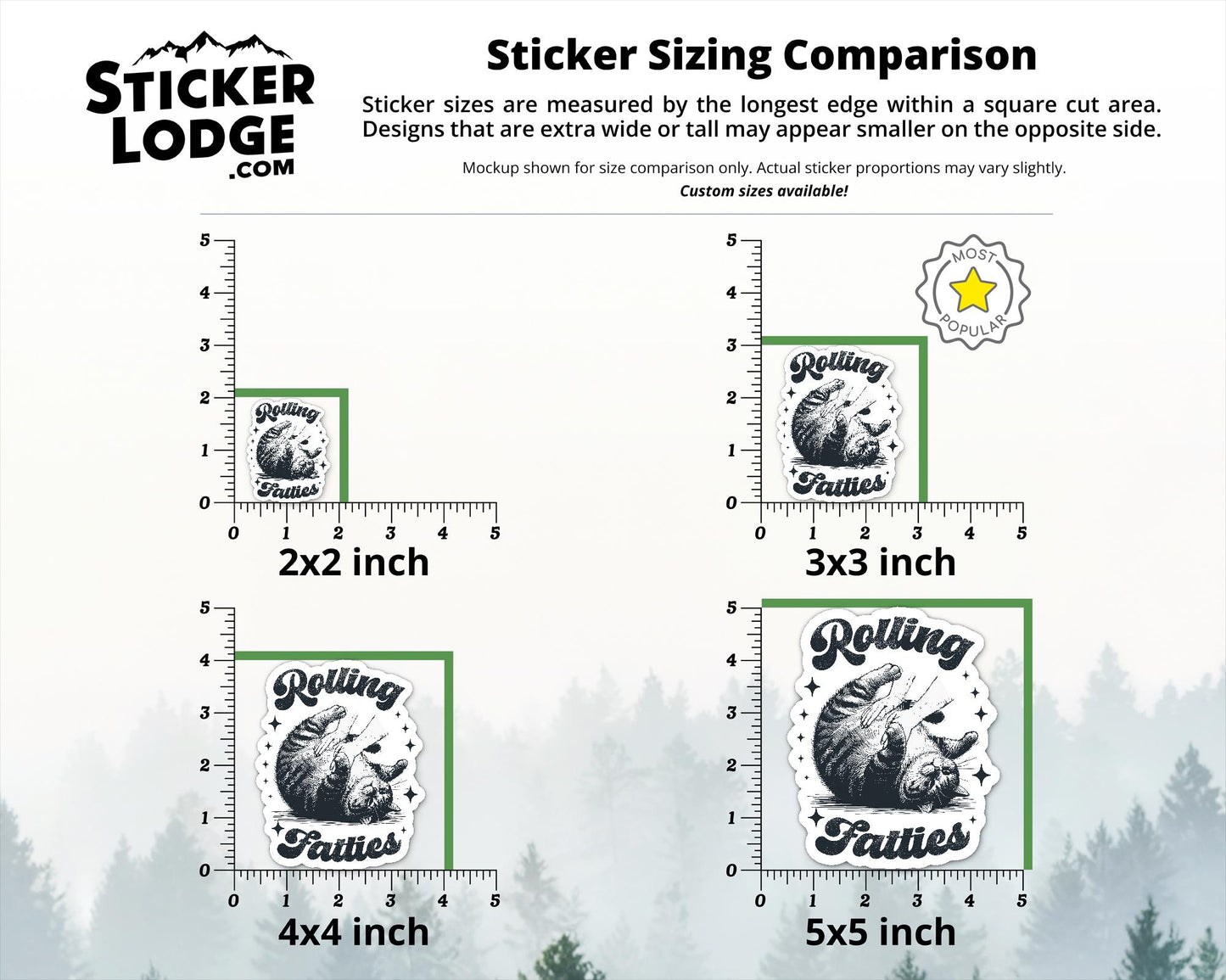 Rolling Fatties Vinyl Sticker | Sticker Lodge