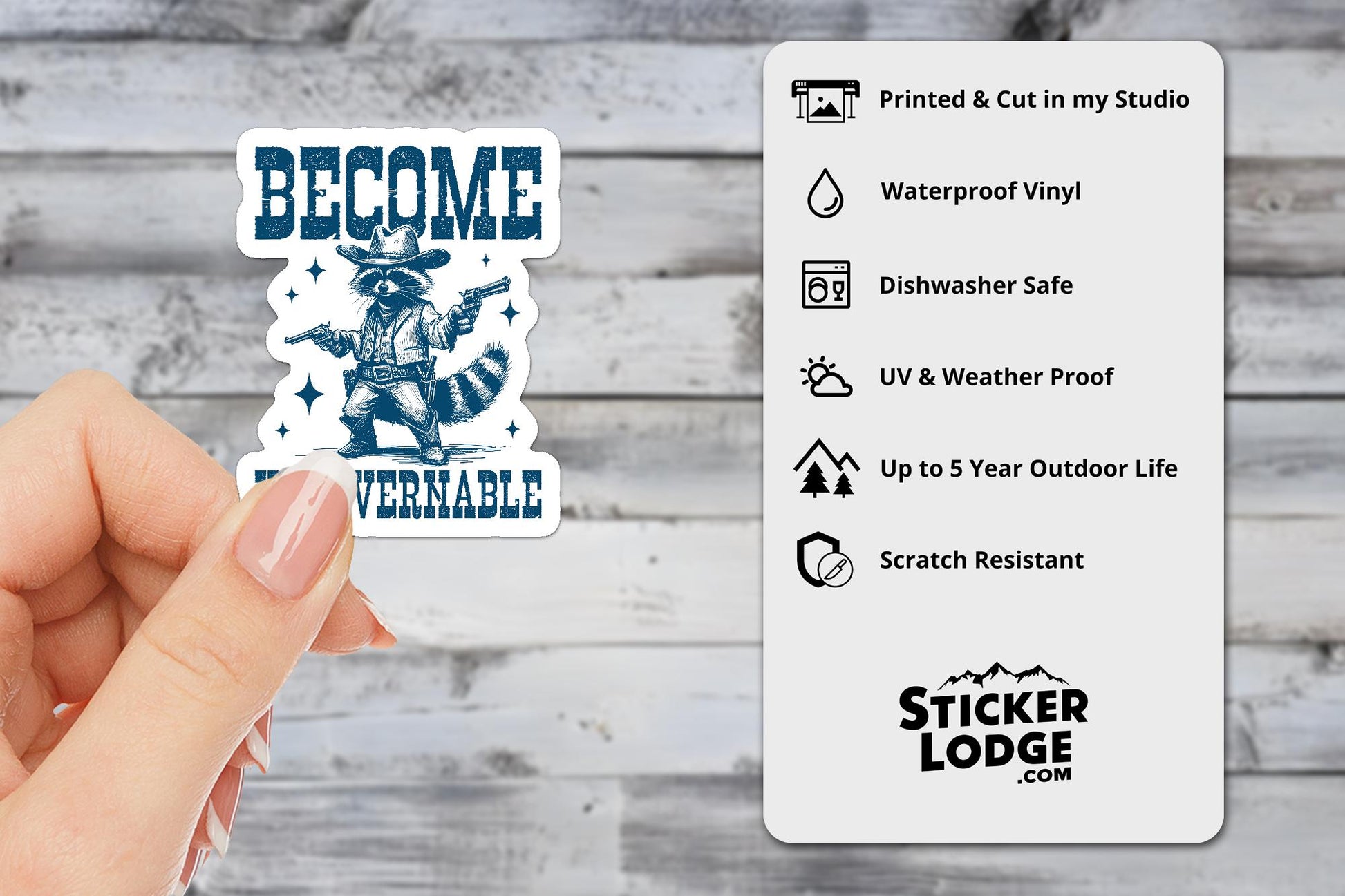 Become Ungovernable Vinyl Sticker | Sticker Lodge
