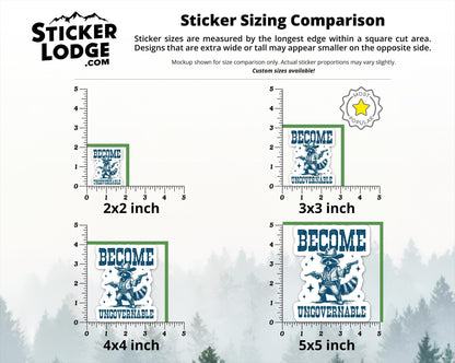 Become Ungovernable Vinyl Sticker | Sticker Lodge