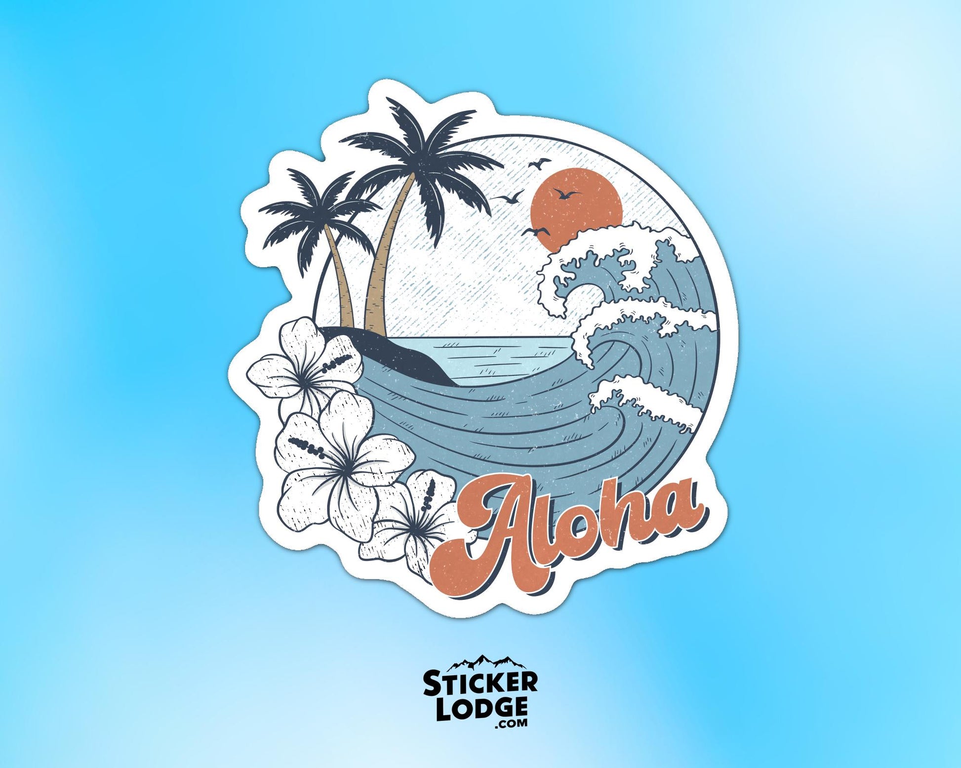 Aloha Vinyl Sticker | Sticker Lodge