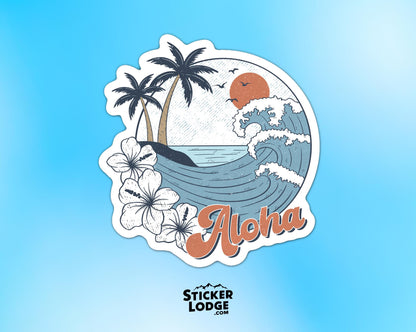 Aloha Vinyl Sticker | Sticker Lodge