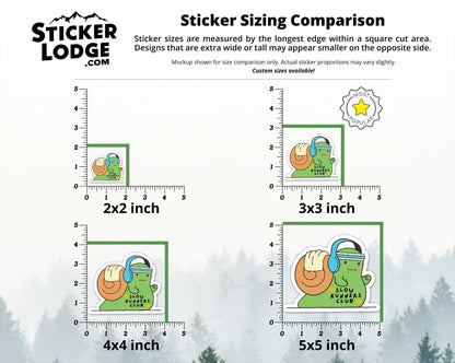 Slow Runners Club Vinyl Sticker | Sticker Lodge